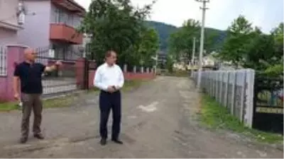 Başkan Şahin çalışma yapılacak sokaklar inceledi Başkan Şahin çalışma yapılacak sokaklar inceledi