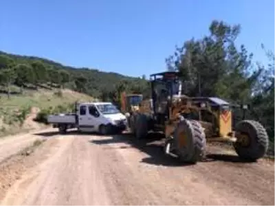 Burhaniye'de yayla yollarına onarım