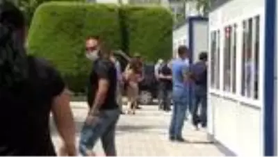 Denizli Adliyesi'nde prefabrik vezne dönemi başladı Denizli Adliyesi'nde prefabrik vezne dönemi başladı