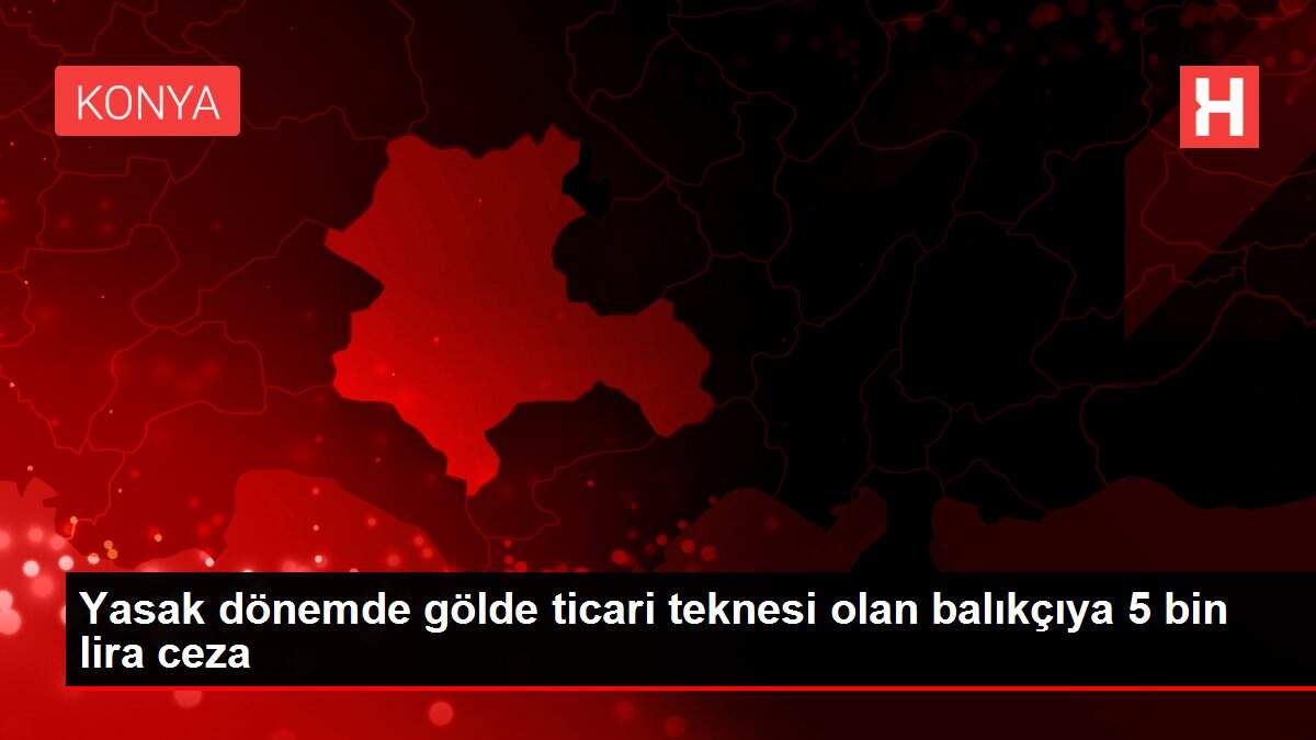 Yasak dönemde gölde ticari teknesi olan balıkçıya 5 bin lira ceza