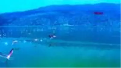 AFYON Acıgöl'deki flamingolar görsel şölen oluşturdu AFYON Acıgöl'deki flamingolar görsel şölen oluşturdu