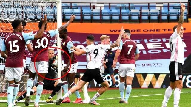 Aston Villa-Sheffield United maçında atılan gol, teknoloji devreye girmeyince fark edilmedi Aston Villa-Sheffield United maçında atılan gol, teknoloji devreye girmeyince fark edilmedi