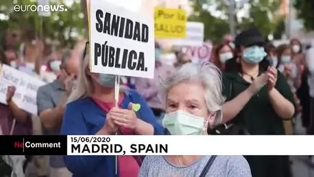 İspanyol hemşireler tıbbi malzeme eksikliğini protesto etti: İkinci dalgaya hazır değiliz İspanyol hemşireler tıbbi malzeme eksikliğini protesto etti: İkinci dalgaya hazır değiliz
