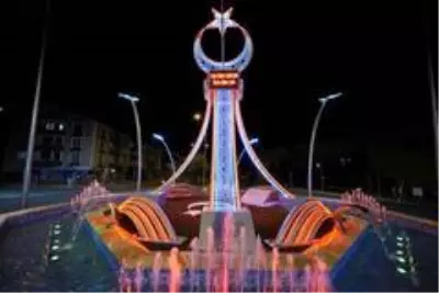 Nevşehir'in gece görüntüsü hayran bıraktı
