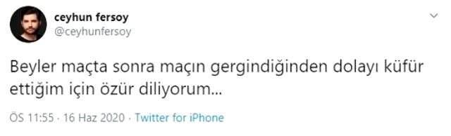 Oyuncu Ceyhun Fersoy, Felipe Melo'ya sosyal medyadan küfür etti Oyuncu Ceyhun Fersoy, Felipe Melo'ya sosyal medyadan küfür etti