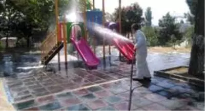 Süleymanpaşa sokak sokak dezenfekte ediliyor Süleymanpaşa sokak sokak dezenfekte ediliyor