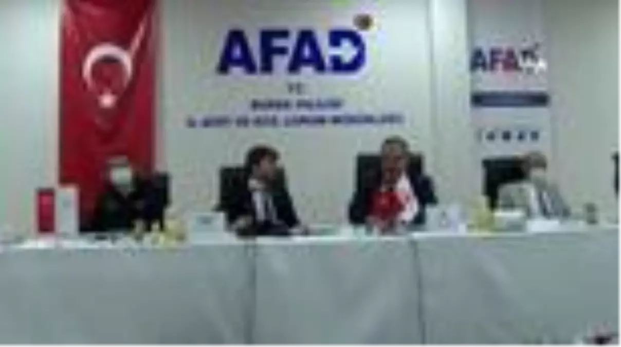 AFAD Başkanı Güllüoğlu: 'Bursa, afet tehlikesi yüksek illerden bir tanesi'