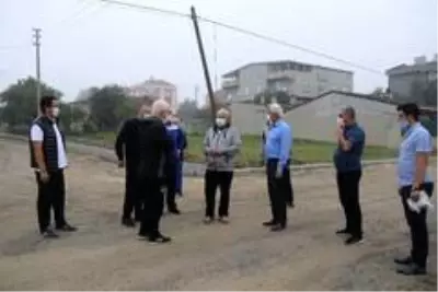 Başkanlar Yüksel ve Albayrak asfaltlanan yolları inceledi