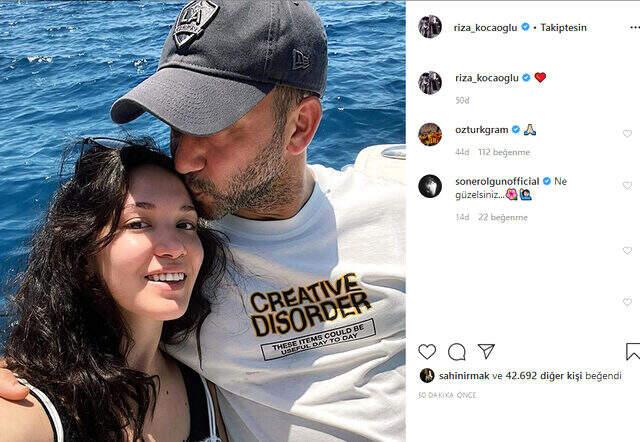 Çukur'un yıldızları Rıza Kocaoğlu ve Hazal Subaşı ilk aşk pozunu paylaştı