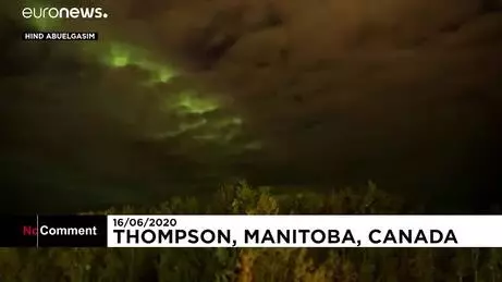 Kanada'da Kuzey ışıkları 'Aurora Borealis' şöleni Kanada'da Kuzey ışıkları 'Aurora Borealis' şöleni