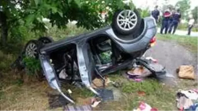 Samsun'da otomobil takla attı: 1 ölü, 4 yaralı