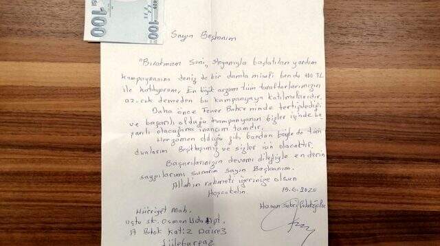'Bırakmam seni' kampanyasına destek olan iki Beşiktaş taraftarının mektubu müzede sergilenecek