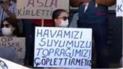 İzmir Büyükşehir Belediyesi'nin ÇED'siz ihale edilen tesisine tepki İzmir Büyükşehir Belediyesi'nin ÇED'siz ihale edilen tesisine tepki