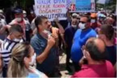 İzmir Büyükşehir Belediyesi'nin ÇED'siz ihale edilen tesisine tepki İzmir Büyükşehir Belediyesi'nin ÇED'siz ihale edilen tesisine tepki
