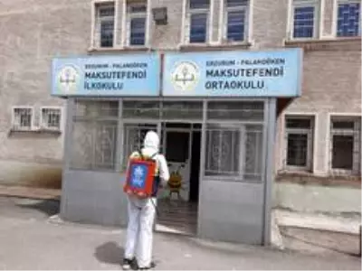Palandöken'de okullar LGS için dezenfekte edildi Palandöken'de okullar LGS için dezenfekte edildi
