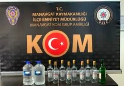 Antalya'da sahte içki operasyonu