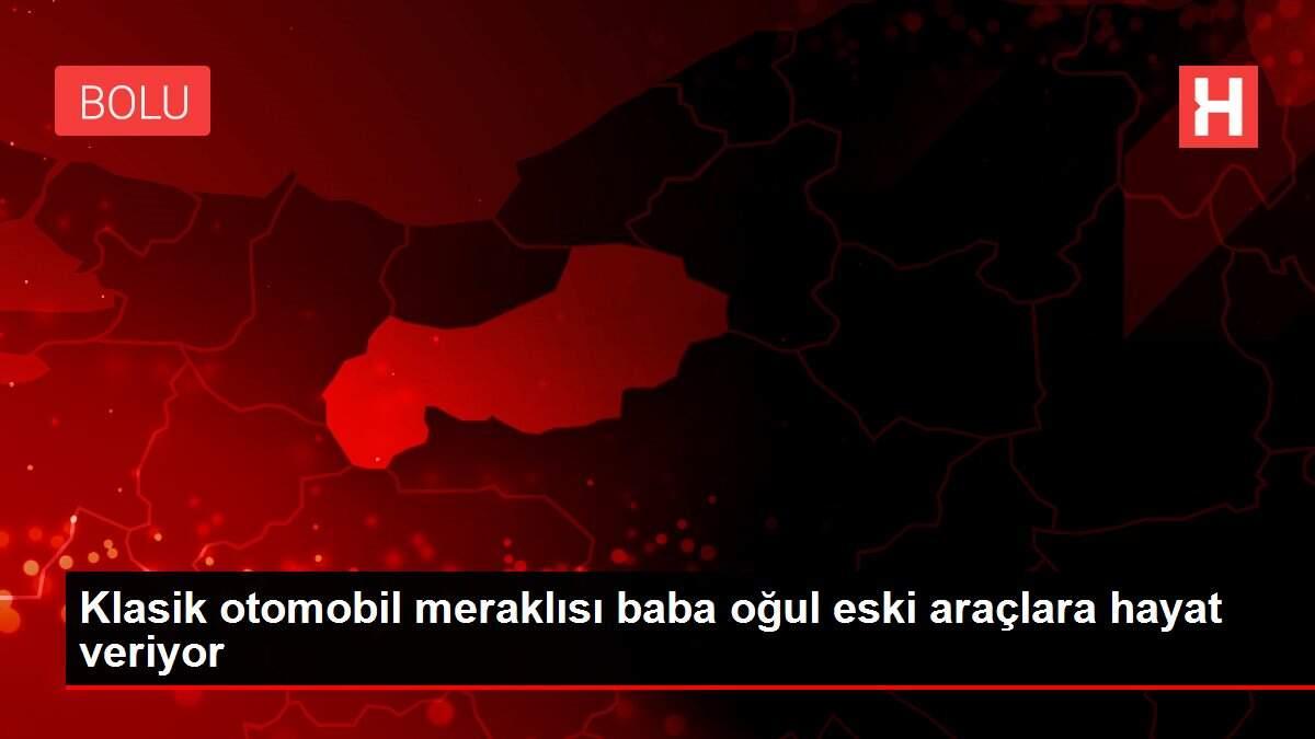 Klasik otomobil meraklısı baba oğul eski araçlara hayat veriyor