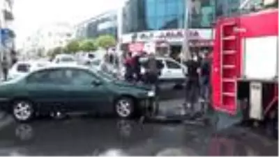 Yangına giden itfaiye aracı kaza yaptı