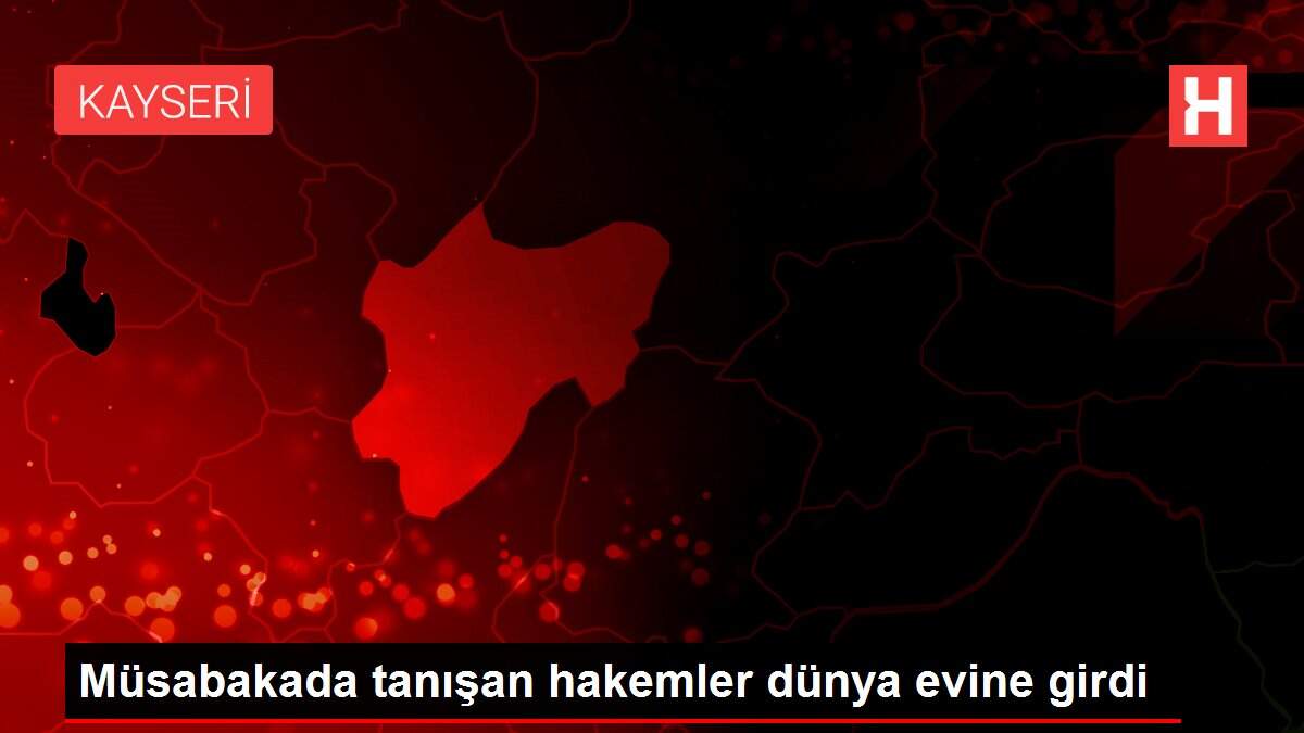 Müsabakada tanışan hakemler dünya evine girdi