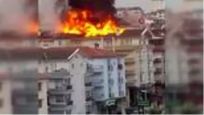 Başkent’te korkutan çatı yangını