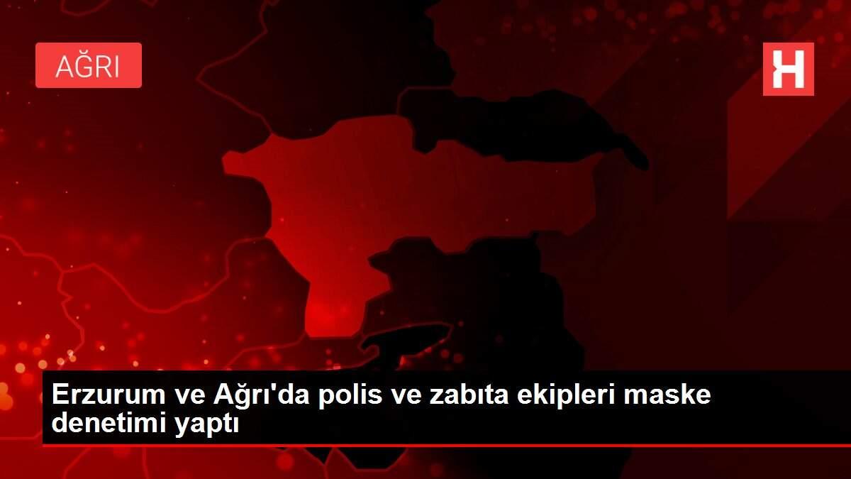 Erzurum ve Ağrı'da polis ve zabıta ekipleri maske denetimi yaptı