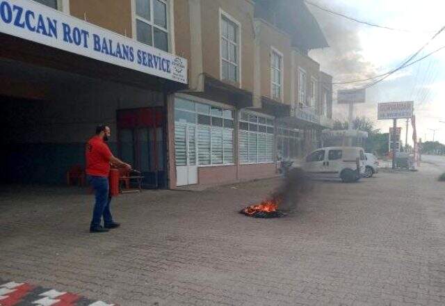 Galatasaraylı Okan Kocuk'un babası, hakem Alper Ulusoy'u lastik yakarak protesto etti