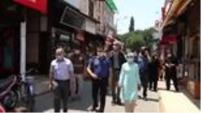 Kula'da maske denetimi yapıldı Kula'da maske denetimi yapıldı