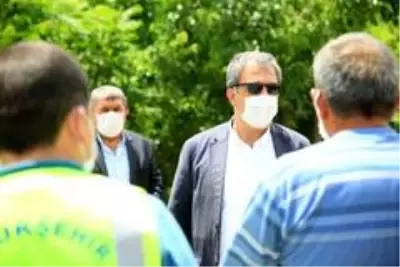 ASKİ'den selin vurduğu Kalecik ve Çubuk'a müdahale ASKİ'den selin vurduğu Kalecik ve Çubuk'a müdahale
