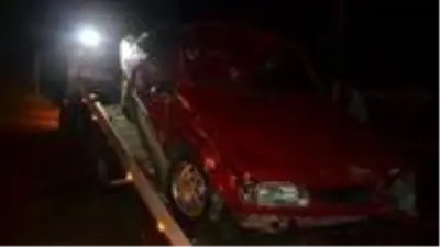 Samsun'da şarampole yuvarlanan araç hurdaya döndü Samsun'da şarampole yuvarlanan araç hurdaya döndü
