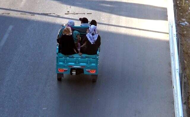 10 kişilik aile 1 motosiklete bindi