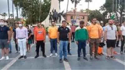 Alanyasporlu taraftarlar takımına destek için bir araya geldi