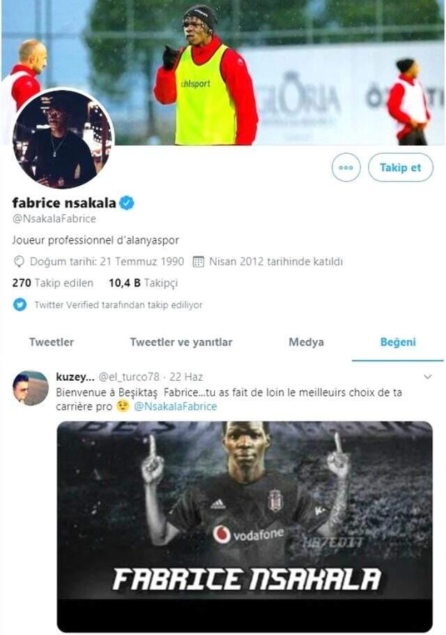 Beşiktaş'la anlaşan Fabrice N'Sakala, siyah-beyazlılardan 750 bin euro maaş alacak Beşiktaş'la anlaşan Fabrice N'Sakala, siyah-beyazlılardan 750 bin euro maaş alacak
