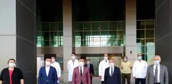 AİÇÜ Rektörü Karabulut, Devlet Hastanesini ziyaret etti
