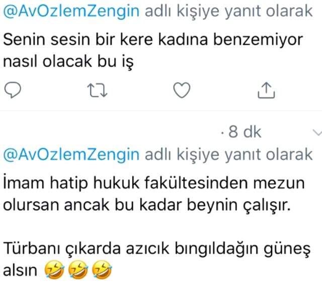 AK Parti Grup Başkanvekili Özlem Zengin, Meclis'teki konuşması sonrası kendisine yönelik başörtüsü saldırılarına yanıt verdi