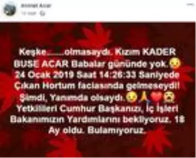 Kayıp Buse'nin babasından 'Ağva Deresi'ni ıslah edin' talebi