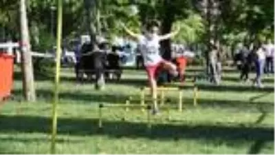 Turgutlu’da çocuklar ve gençler, spor şenliğinde eğlendi