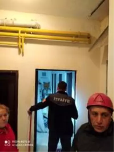 Apartmanda yılan paniği Apartmanda yılan paniği