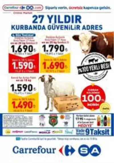 CarrefourSA'da Kurban Bayramı için siparişler başladı