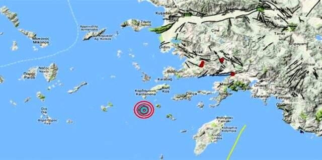 Ege Denizi'nin Datça açıklarında 4,5 büyüklüğünde deprem meydana geldi Ege Denizi'nin Datça açıklarında 4,5 büyüklüğünde deprem meydana geldi