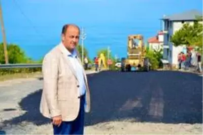 Gülüç'e 400 ton sıcak asfalt döküldü Gülüç'e 400 ton sıcak asfalt döküldü