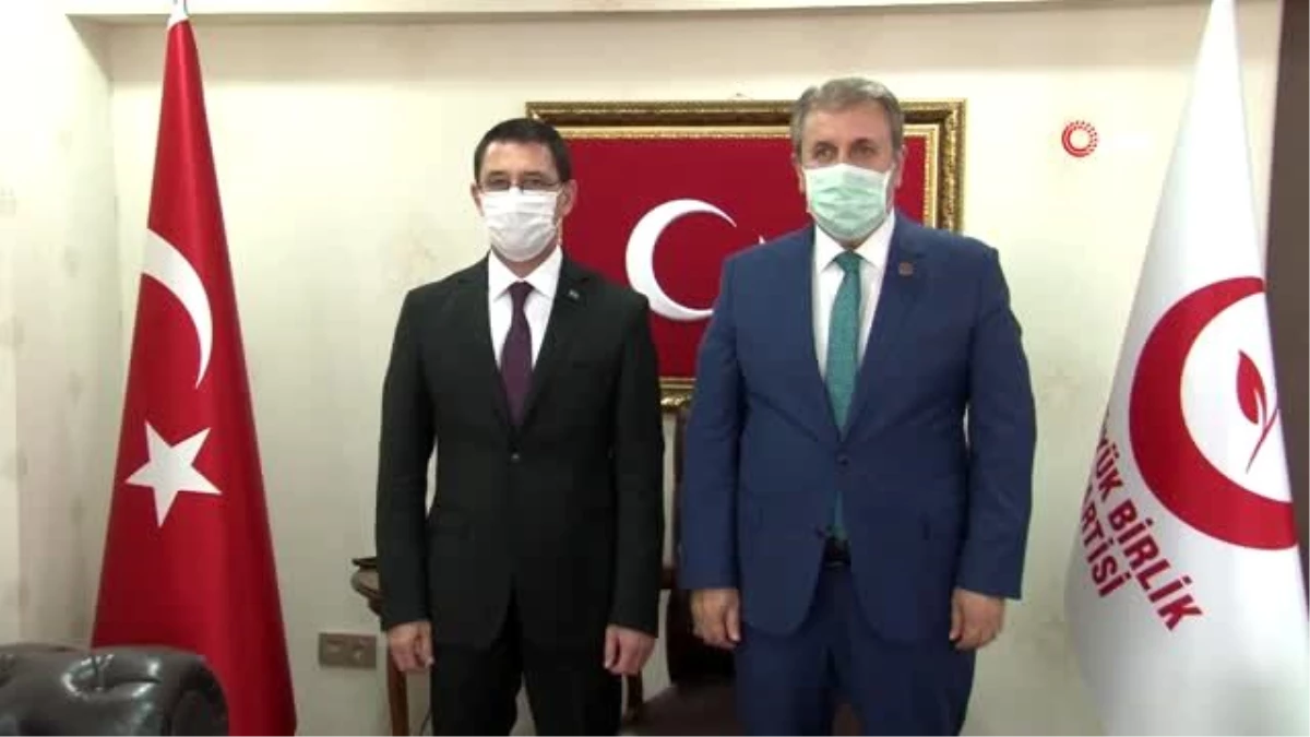 Türkmenistan Büyükelçisi, BBP Başkanı Destici'yi ziyaret etti Ankara
