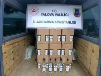 Yalova'da bin 500 litre kaçak etil alkol ele geçirildi