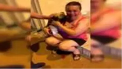 Köpeklerin kavgası sahiplerine zor anlar yaşattı