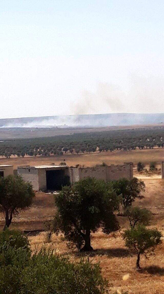 Suriye'de YPG'li teröristler Suriye Milli Ordusu arasında şiddetli çatışma