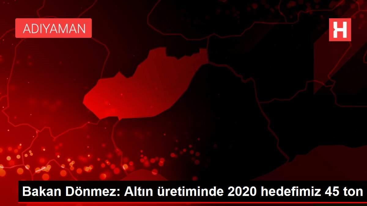 Son dakika güncel: Bakan Dönmez: Altın üretiminde 2020 hedefimiz 45 ton