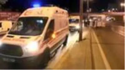 Beylikdüzü'nde kontrolden çıkan araç 100 metre sürüklendi