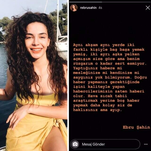 Ebru Şahin, Cedi Osman ile aşk yaşadığı iddialarını yalanladı: Benim rüzgarım o kadar sert esmiyor Ebru Şahin, Cedi Osman ile aşk yaşadığı iddialarını yalanladı: Benim rüzgarım o kadar sert esmiyor