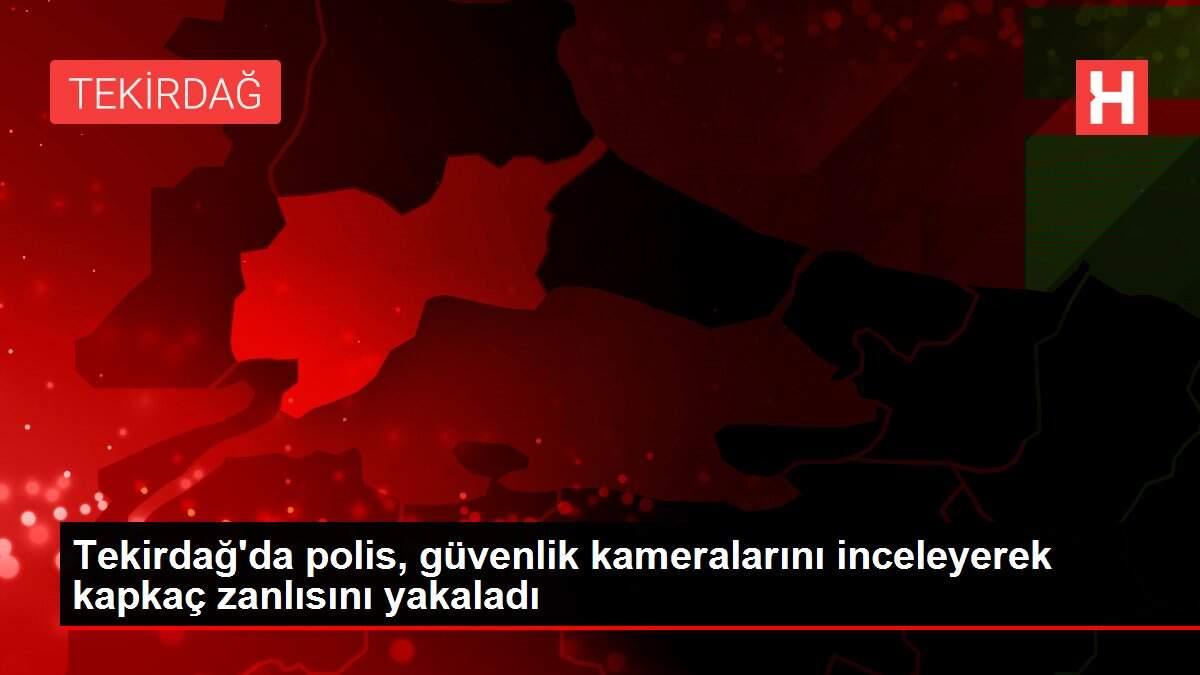 Tekirdağ'da polis, güvenlik kameralarını inceleyerek kapkaç zanlısını yakaladı