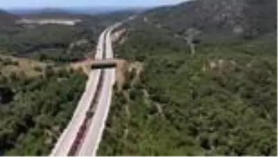 İzmir-Çeşme Otoyolu üzerindeki ’ekolojik köprünün’ yapımı tamamlandı