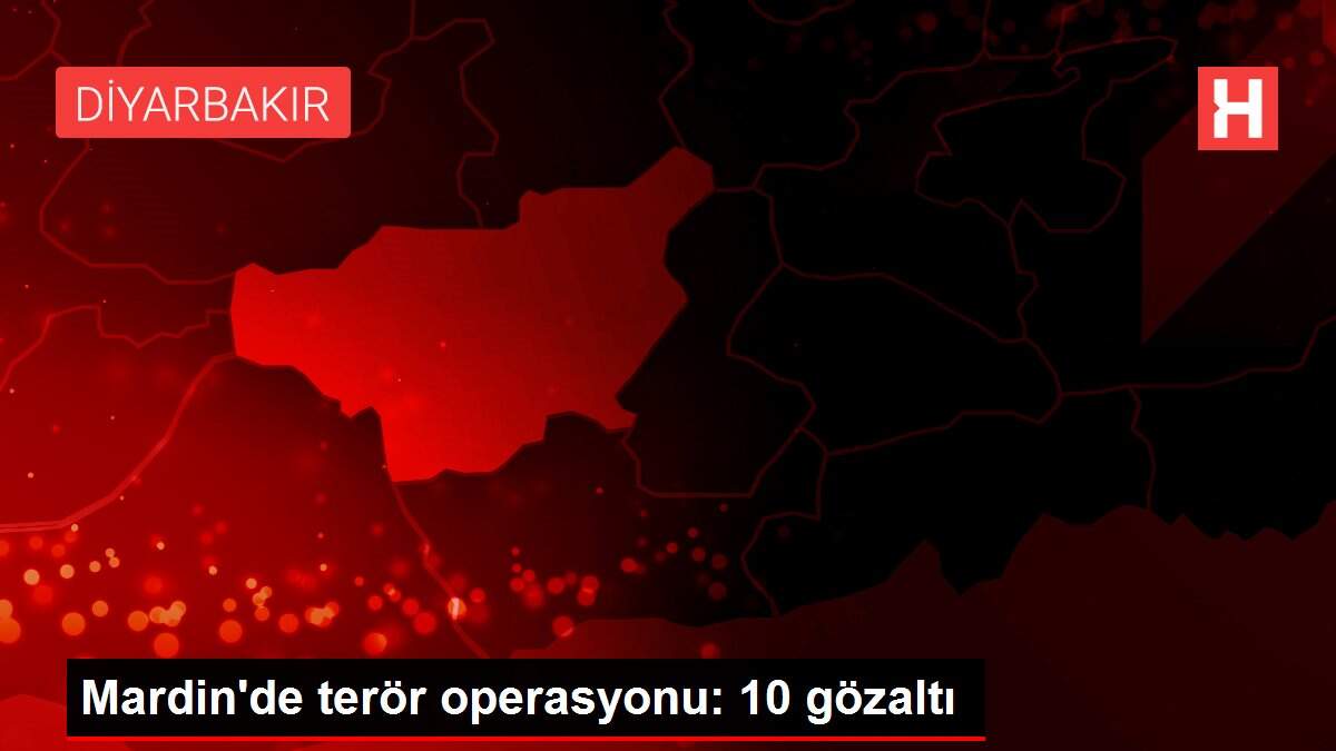 Mardin'de terör operasyonu: 10 gözaltı